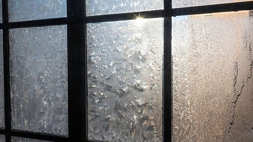 frost forming inside windows